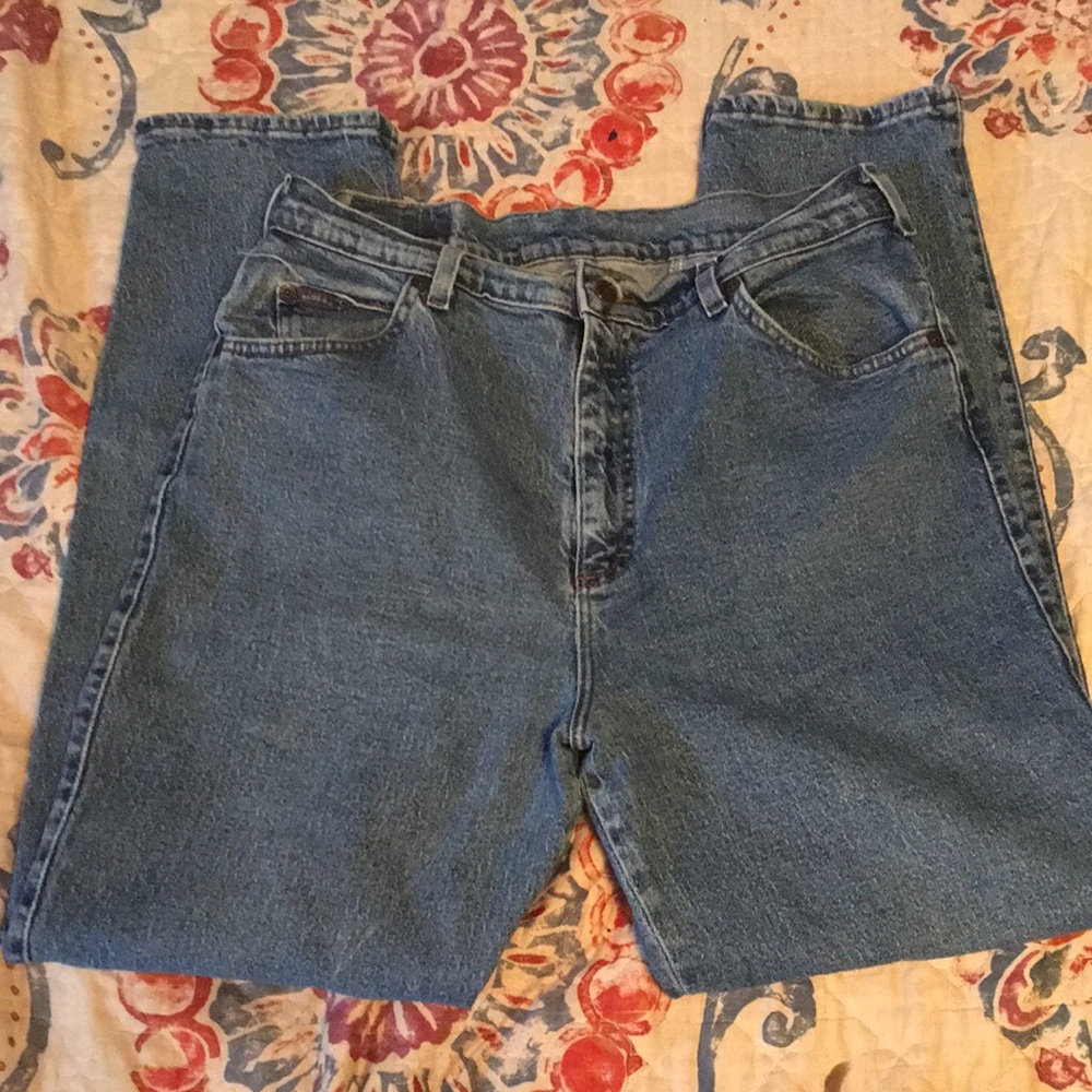 Riders Acid Wash Straight Leg Jeans Size 14P